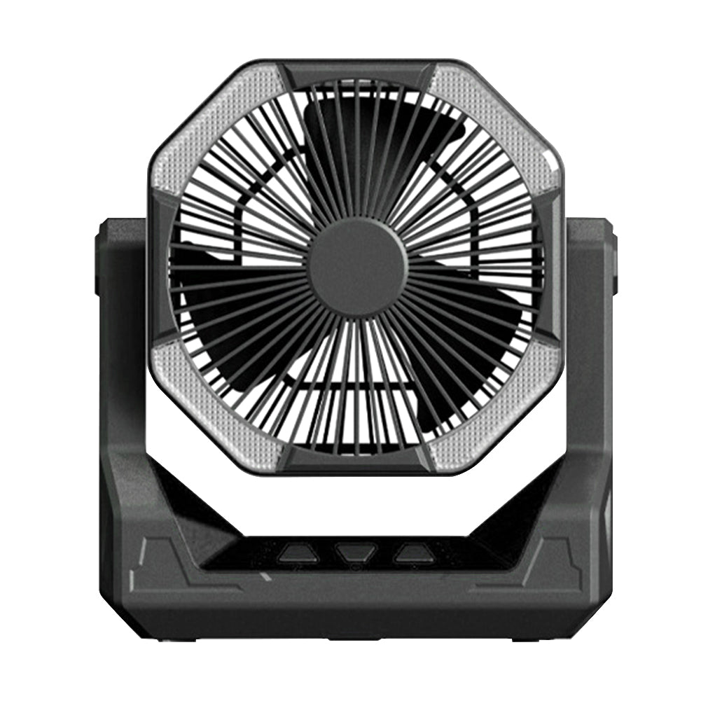 8000mAh Telescopic Wireless Electric Fan Outdoor Camping Fan USB Charging Portable Emergency Power Bank 4-speed Camping Supplies