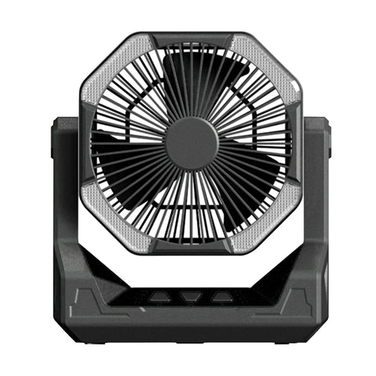 8000mAh Telescopic Wireless Electric Fan Outdoor Camping Fan USB Charging Portable Emergency Power Bank 4-speed Camping Supplies