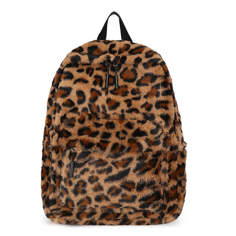 Fall Cute Backpack Student Casual Plush