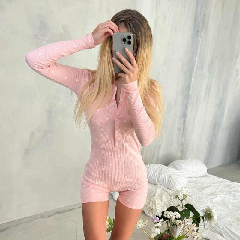 Womens Sweet Slim Fit Jumpsuit