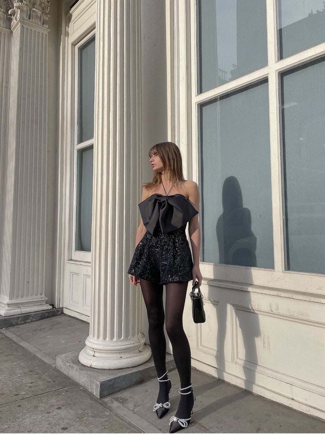 Women's Niche High Waist Black Jumpsuit