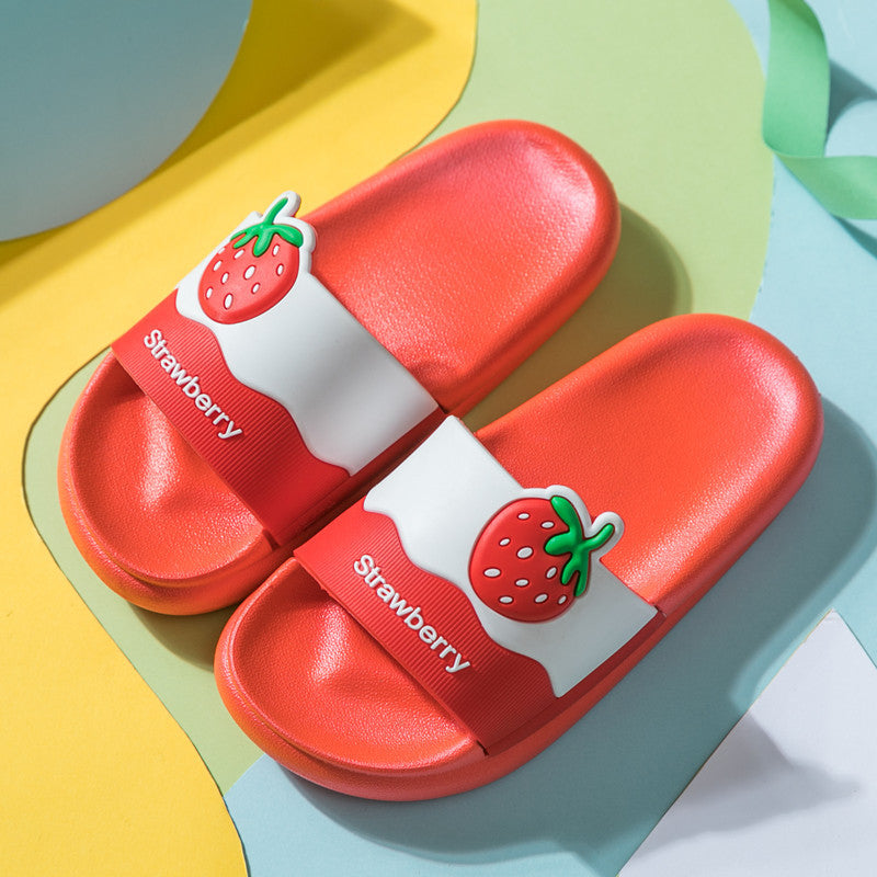 Cute cartoon fruit children slippers