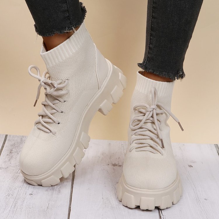 Simple British Style Flying Thin Martin Boots