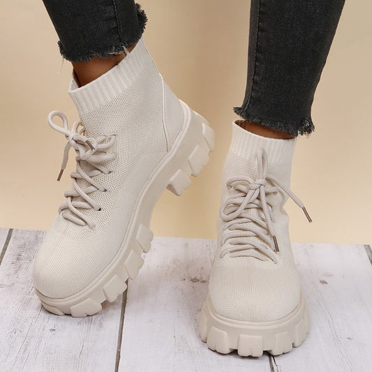 Simple British Style Flying Thin Martin Boots