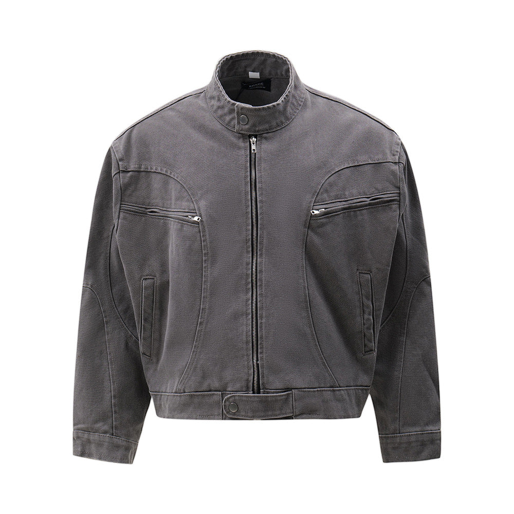 Denim Jacket Men's Punk High Street Fashionable Design Sense