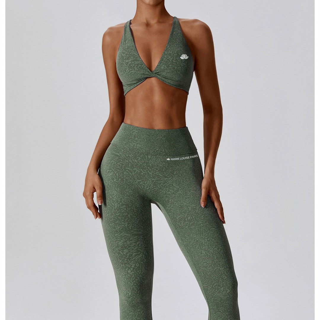 Belly Contracting Hip Lifting Running Sports Quick-drying Camouflage Printing Nude Feel High Waist Yoga Pants