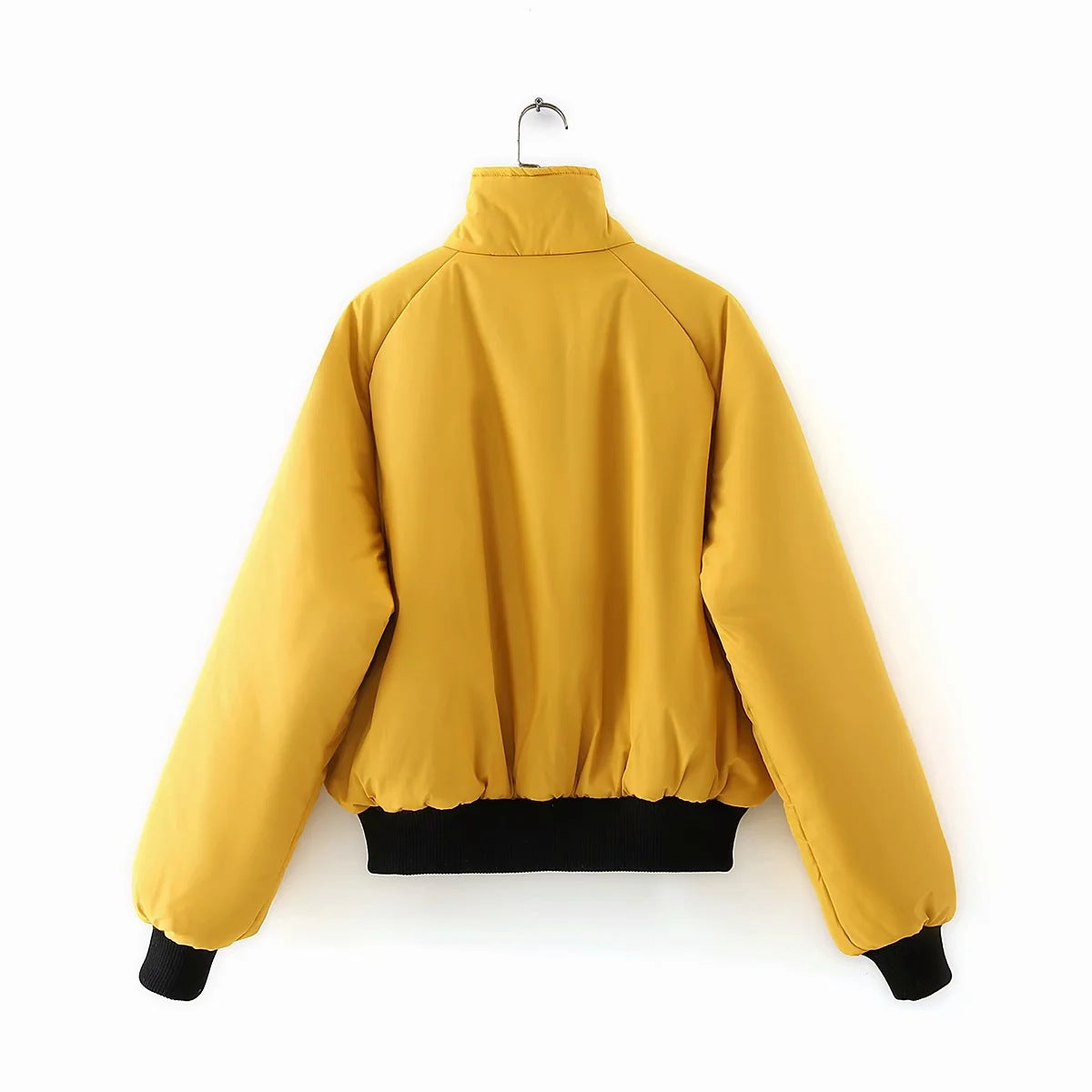 Double-sided Wear Loose Color Matching Stand-up Collar Jacket
