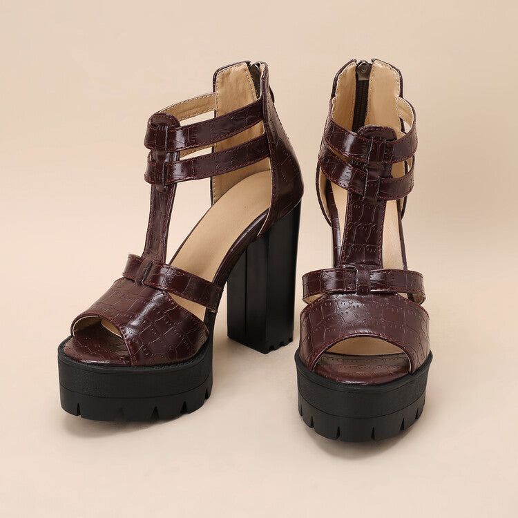 Platform High Heel Daily Fashion Sandals