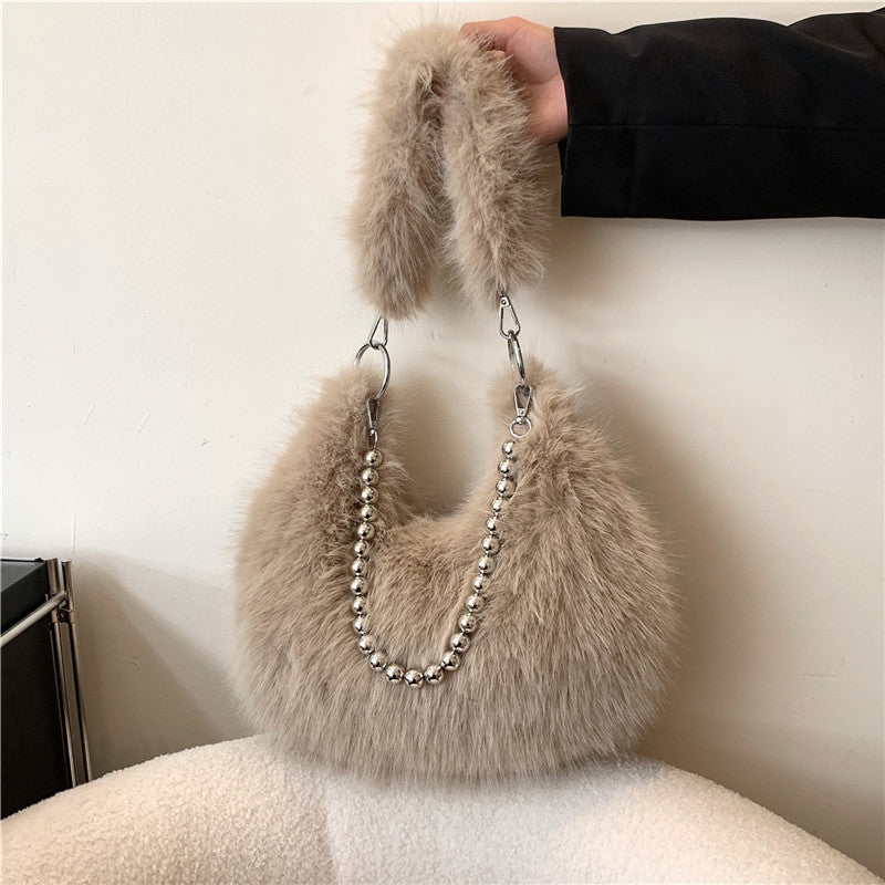 Pels Crossbody Taske Til Kvinder
