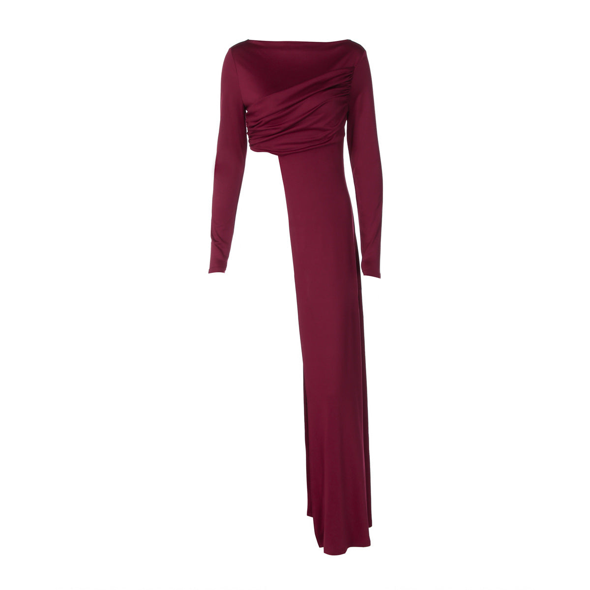 Cool stroptop, slim fit, rund hals, langærmet T-shirt