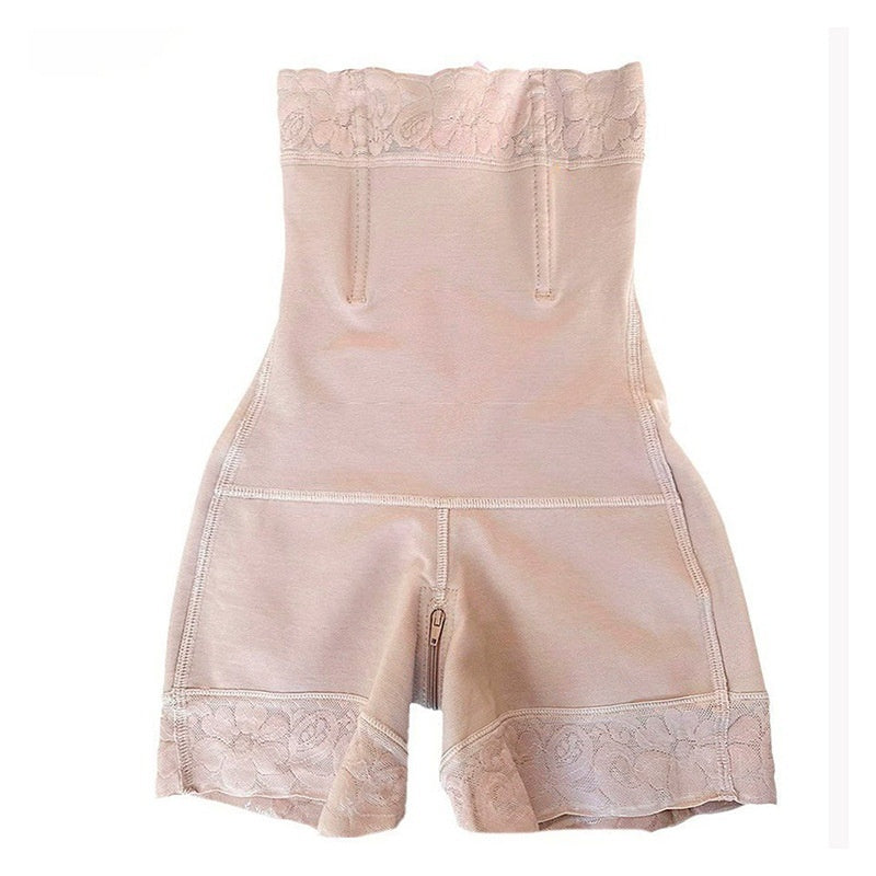 Women's One-piece Waist Trimming High Waist Lace Non-slip Waist-tight Slimming Hip Raise Body Shaping Belly Pants