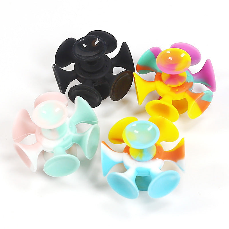 Decompression Silicone Toy Sucker Gyro