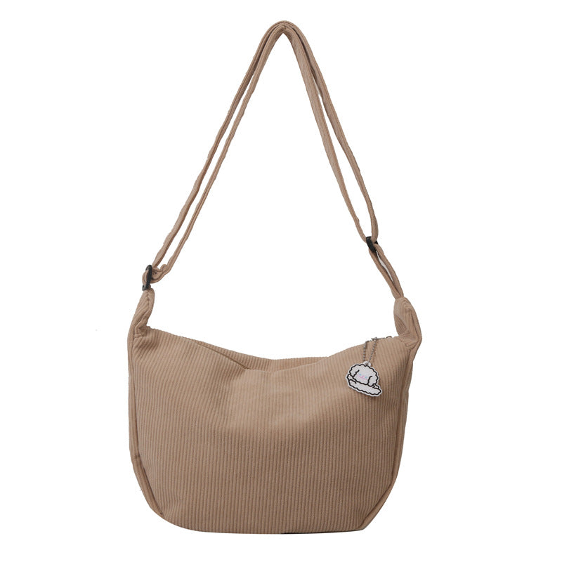 Large Capacity Versatile Trendy Crossbody Student Leisure Simple Dumpling Bag