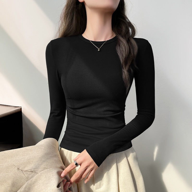 Womens Slim-fit Long-sleeve T-shirt Top