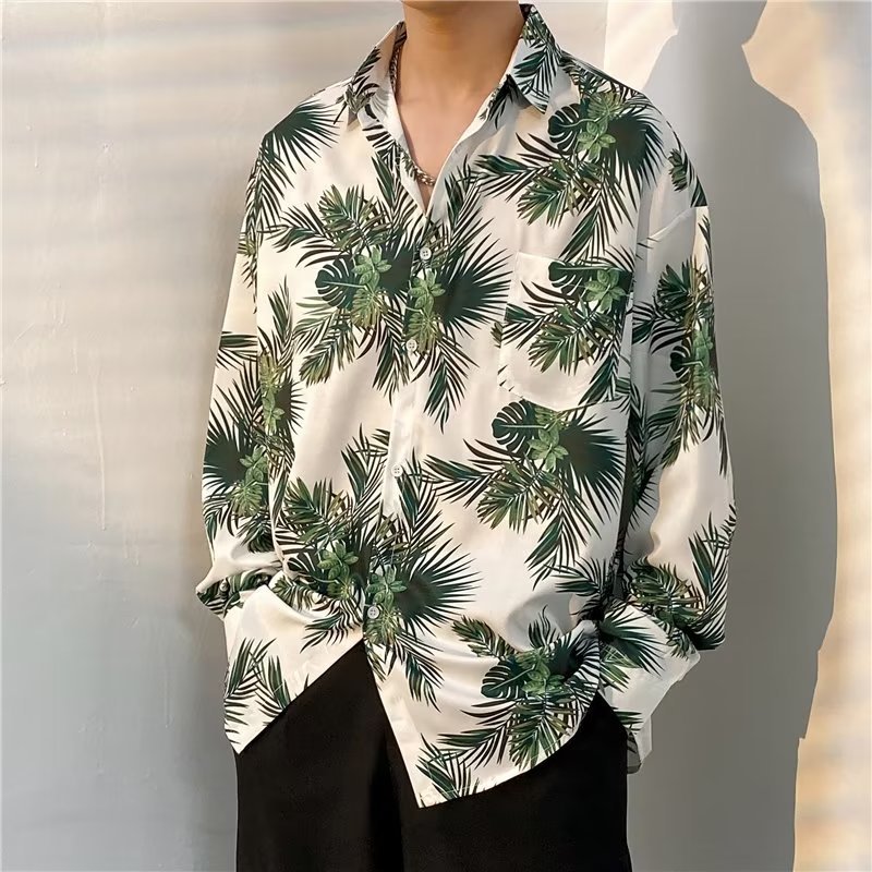 Boys Casual Long-sleeved Shirt Retro Coat