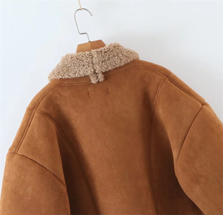 Amerikansk Vintage Enkeltradet Lammeuld Top