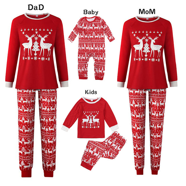 Autumn And Winter New Home Clothes Plaid Parent-child Suit
