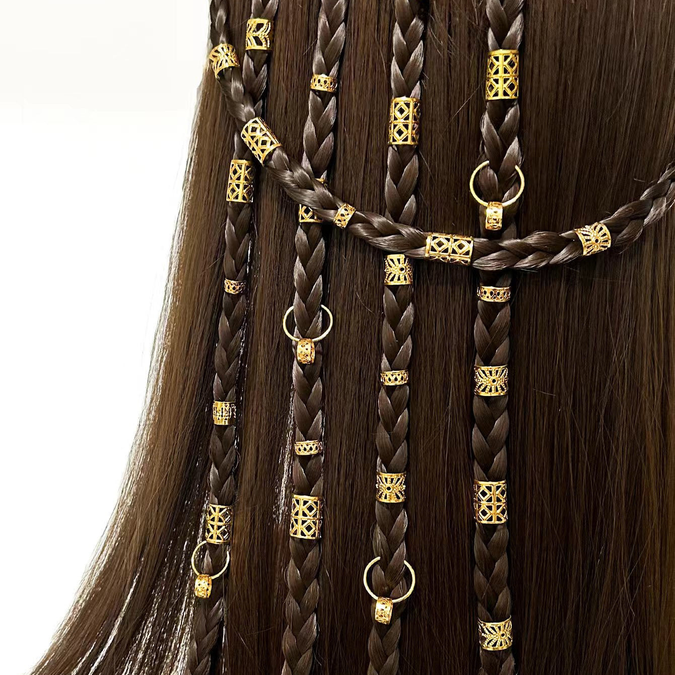Women's Fashion Metal Circle Trendy Ponytail Hair Clip