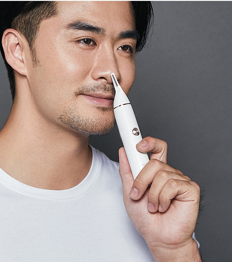 Intelligent electric temple hair ear shaver