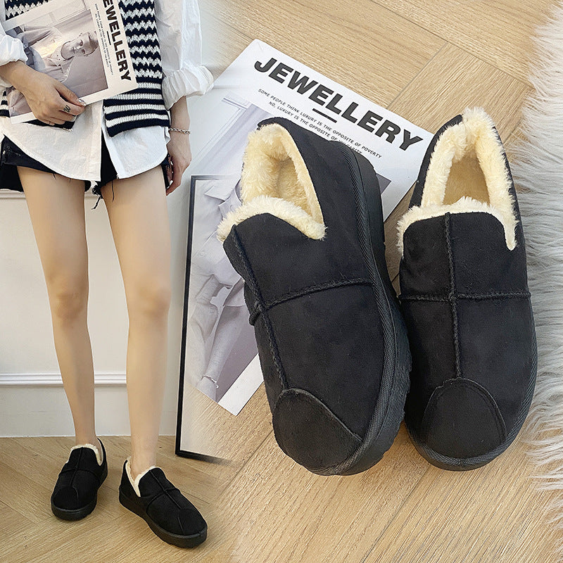 Women's Cotton Warm With Velvet Snow Boots