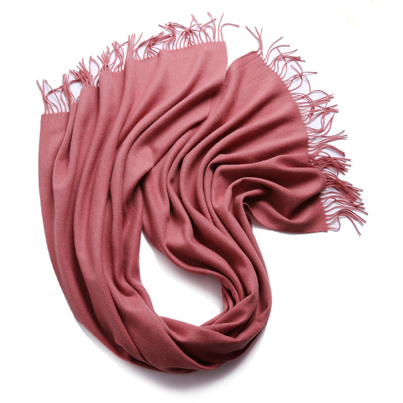 Wool solid color scarf