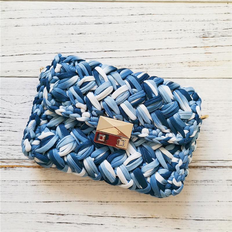 Håndlavet Crossbody Hæklet Taske Lille Parfume Strikketaske