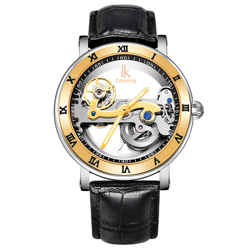 Double-sided Transparent Hollow Small Movement Flywheel Automatic Watch