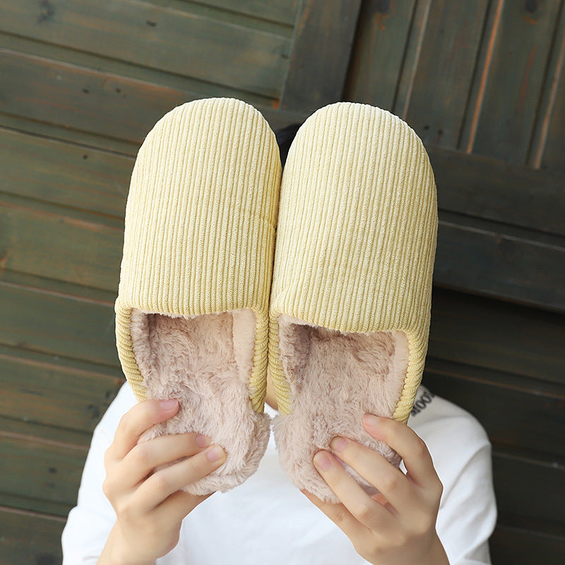 Home Baotou Couple Household Cotton Slippers