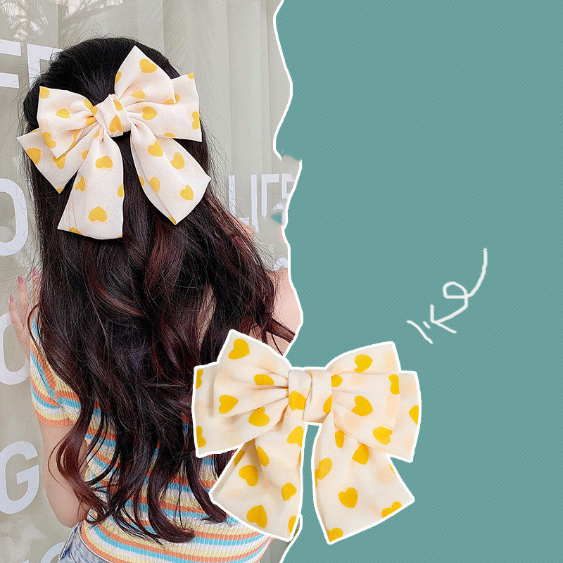 Bow hairpin Japanese top clip