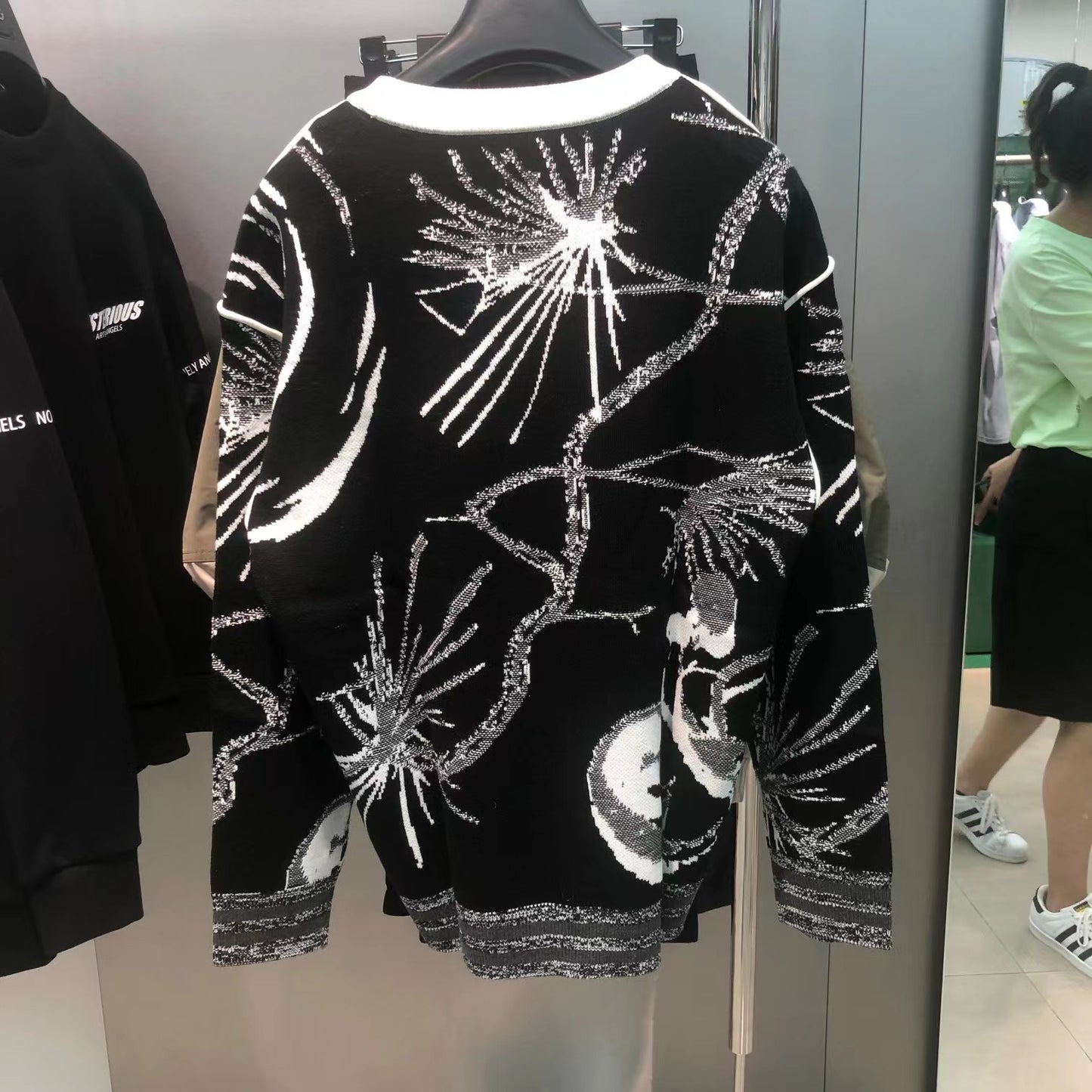 Mode Hjemme Japansk Og Koreansk Par Crew Neck Sweater Strik