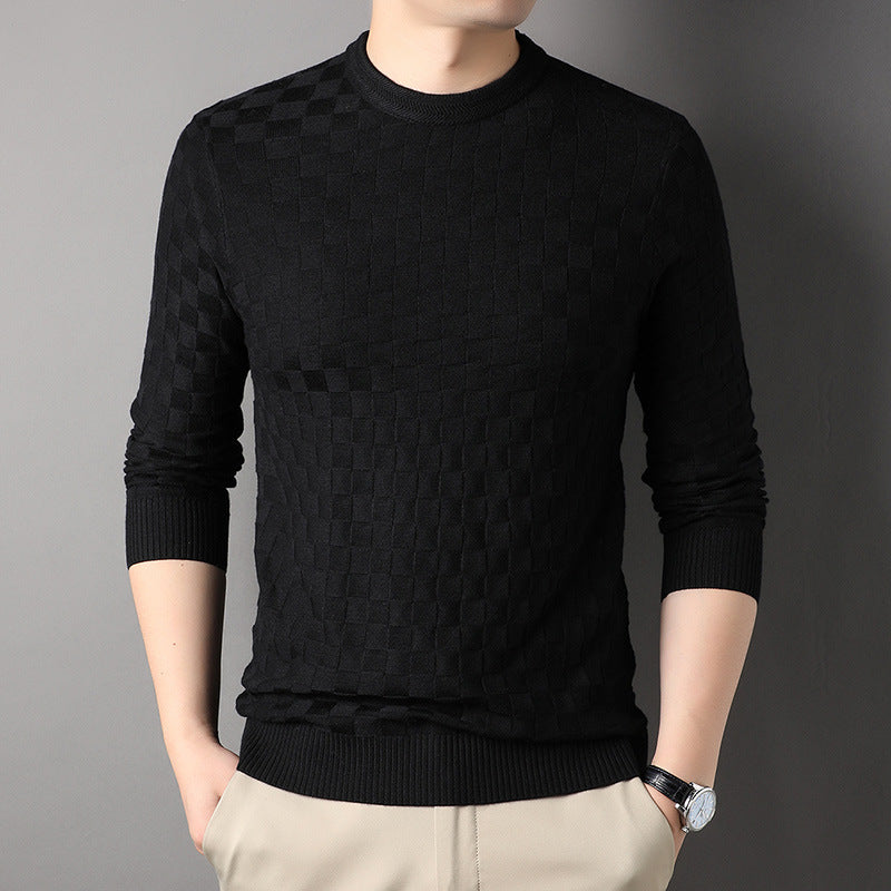 Sweater Rund Hals Sweater Afslappet Tynd Løs T-shirt