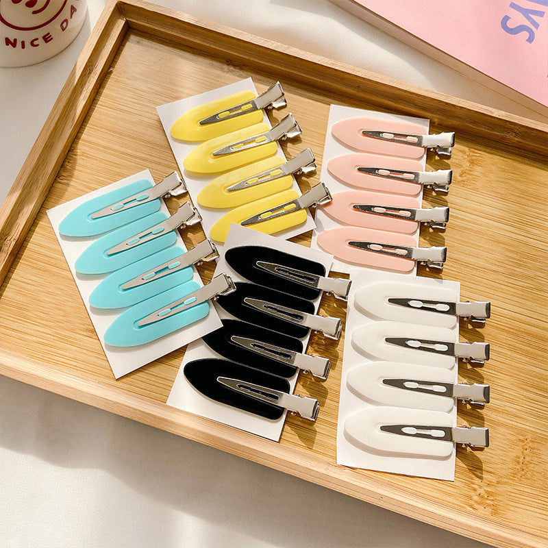 Small Leaf Duckbill Clip DIY Seamless Hair Clip Handmade Material