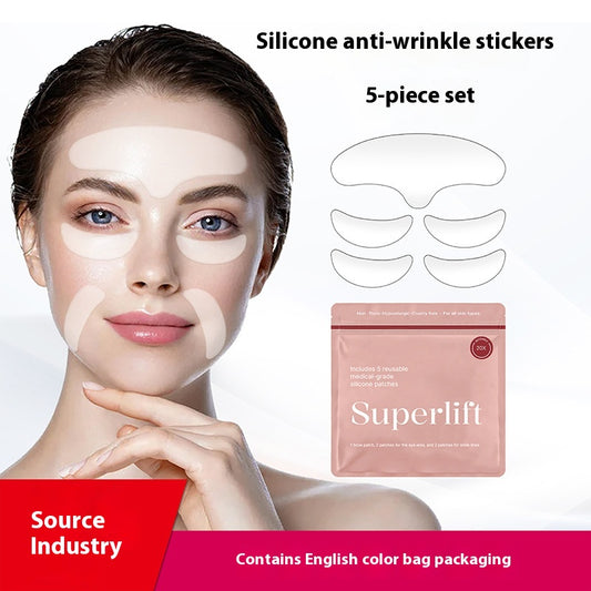Silicone Anti-wrinkle Stickers Face Pasters 5-piece Set