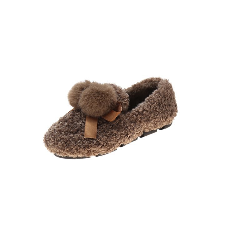 Women's Flat Shoes Keep Warm And Fashionable For Outer Wear