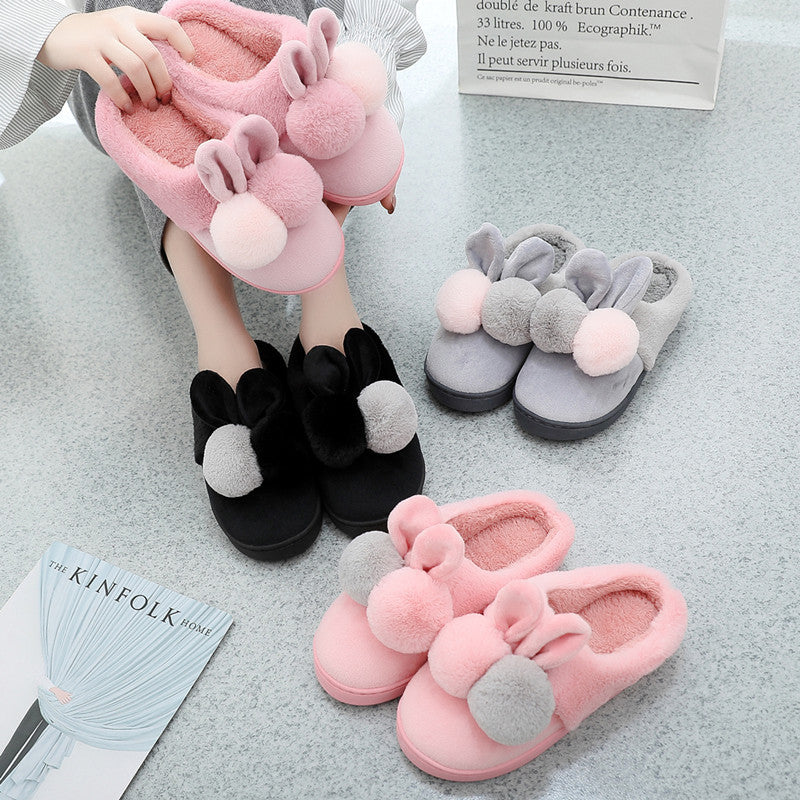 Warm And Velvet Couple Women's Winter Non-Slip Plush Shoes
