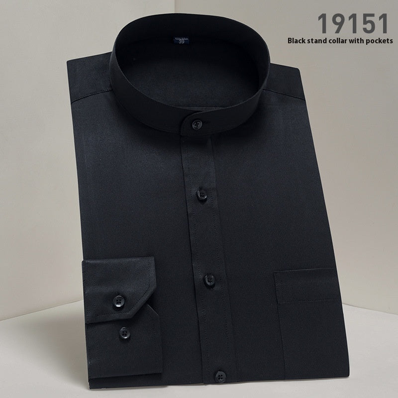 Ironing Free Long Sleeves Men's Shirt Business Work Clothes