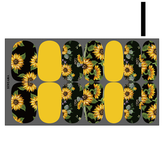 Maple Leaf Butterflies With Adhesive Nail Sticker