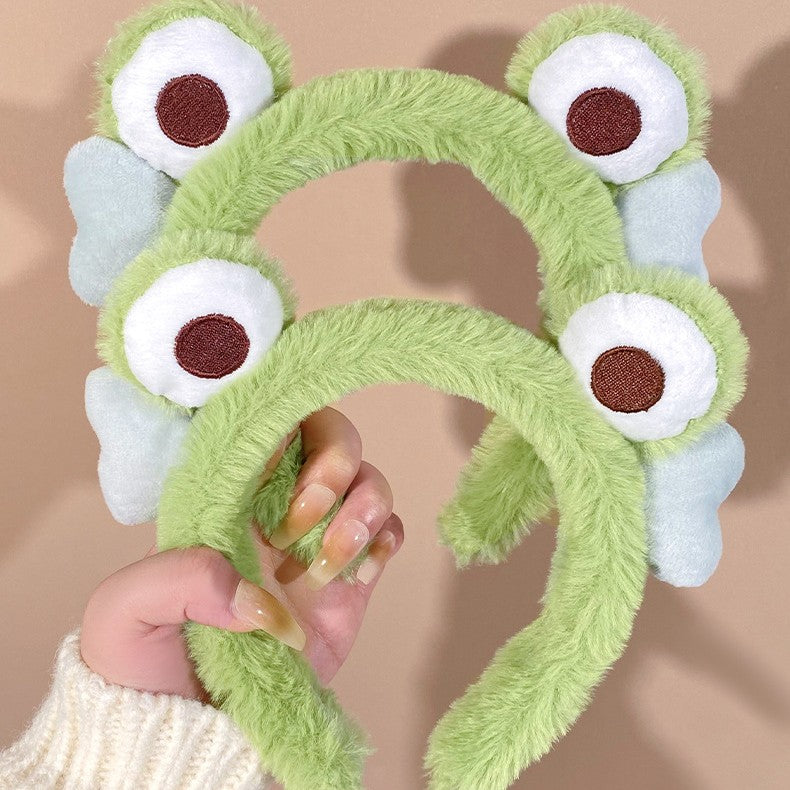 Plush Frog Headband Autumn And Winter