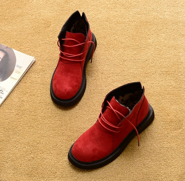 Summer Flat Heel Short Tube Thick Bottom Round Toe Short Boots