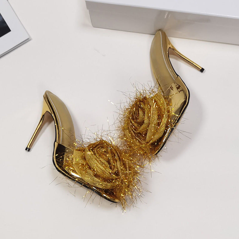 One-foot Super High-heeled Single Banquet High-heeled Shoes