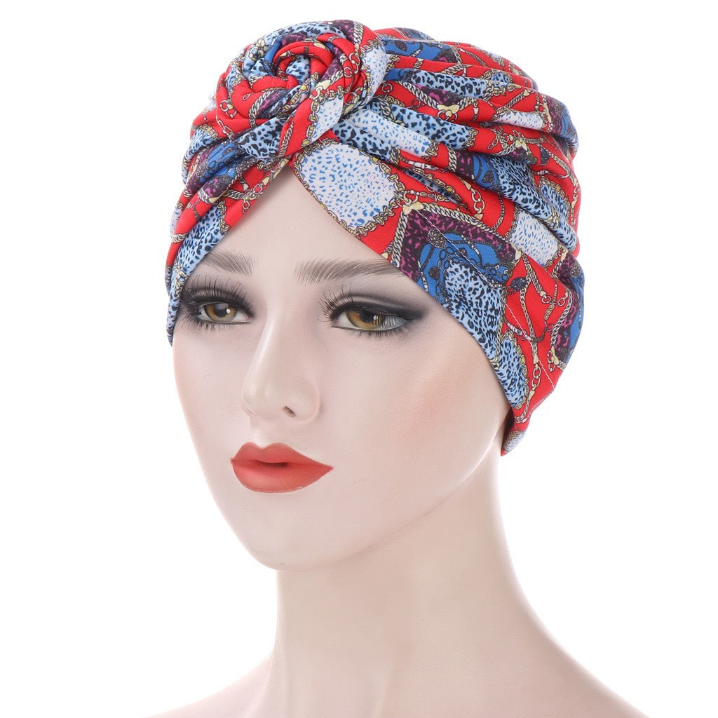 Snail Spiral Bandana Multicolor Small Hat