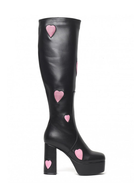 Zipper High Thick Heel Women's Large Size High-tube Women's Boots