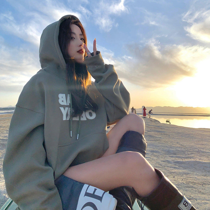 Women's Niche Design Hooded High-quality Sweater
