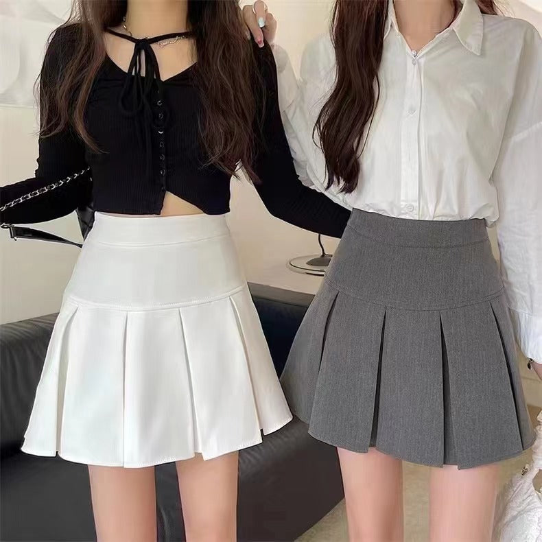 Fashion High Waist Suit  Anti Glare Short Skirt