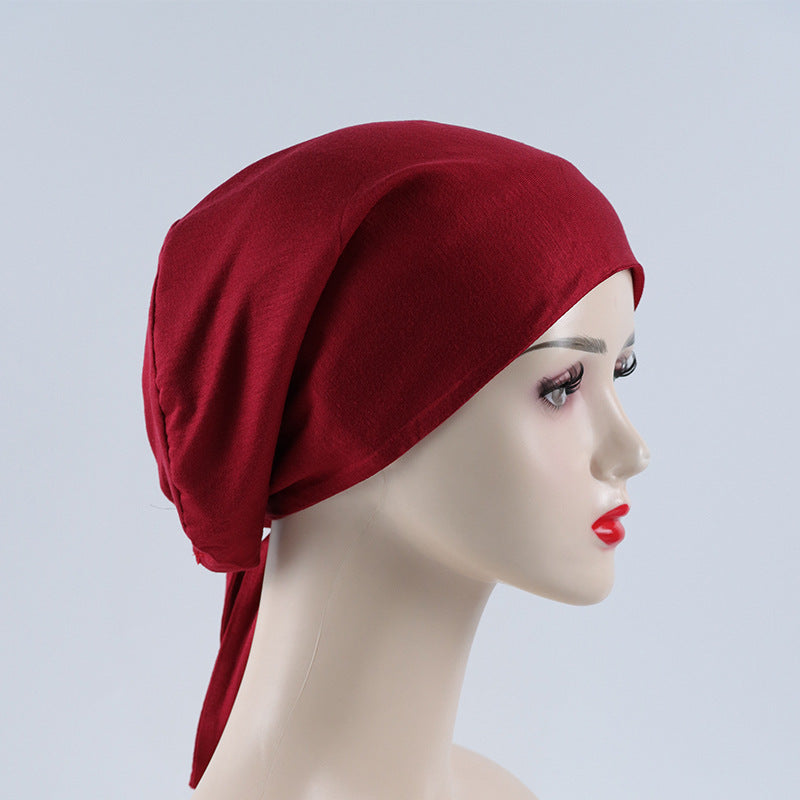 Modal Rayon Lined Elastic Satin Chiffon National Headband