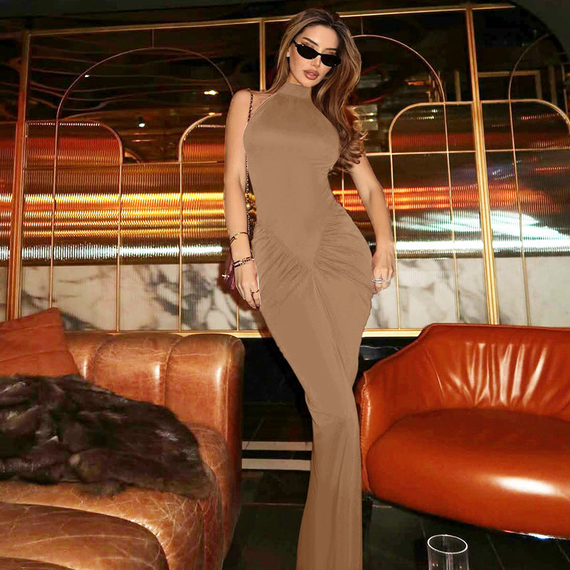 Fashionable Chic Zipper Sleeveless Dress For Women
