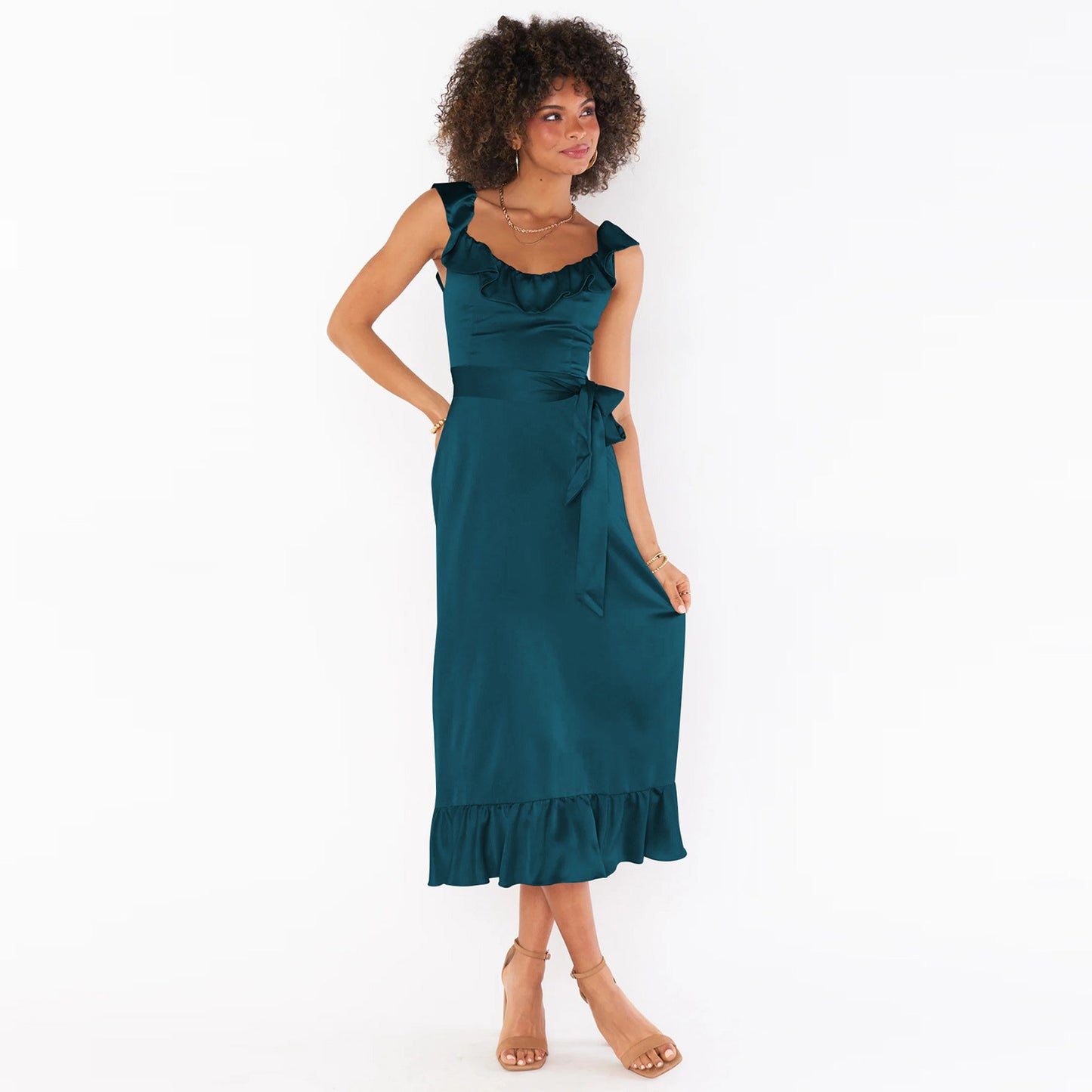 Women's Lace Up Dress Summer