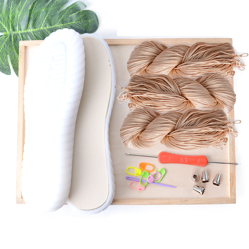 Woven Hollow Thread Cow Tendon Bottom Crystal Material Bag