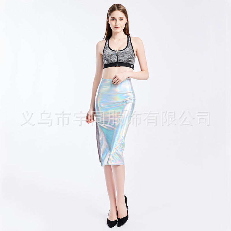 Hip Skirt All-match Tutu Split Middle Women
