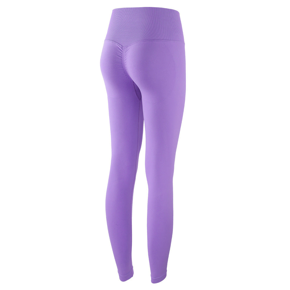High Waist Hip-lifting Fitness Pants Women's High Stretch And Quick-drying Tights